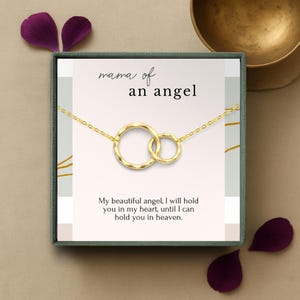 Halsband för missfall, present till förlust av barn, present till kondoleansdikt, present till förlust av spädbarn, minneshalsband för barn, till kärleksfullt minne, silver