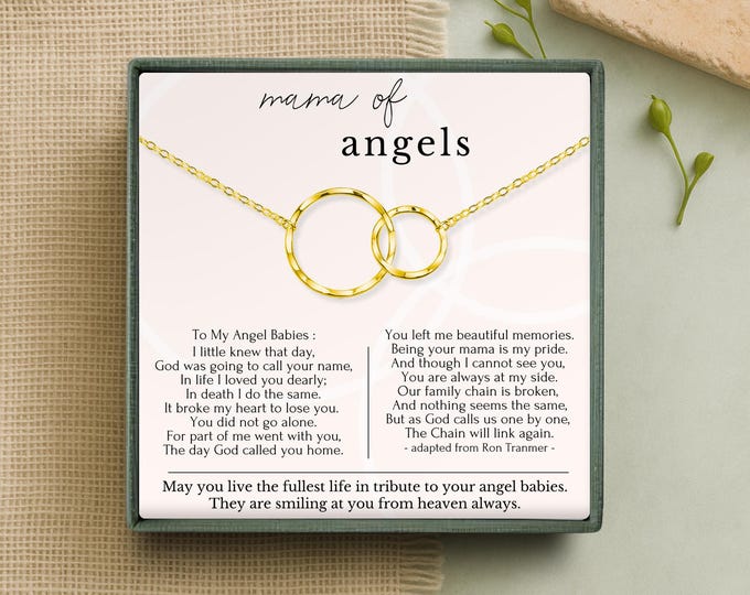 Twin miscarriage necklace | Loss of twins gift | Baby loss gift | Pregnancy loss necklace | Loss of baby gift | Miscarriage jewelry