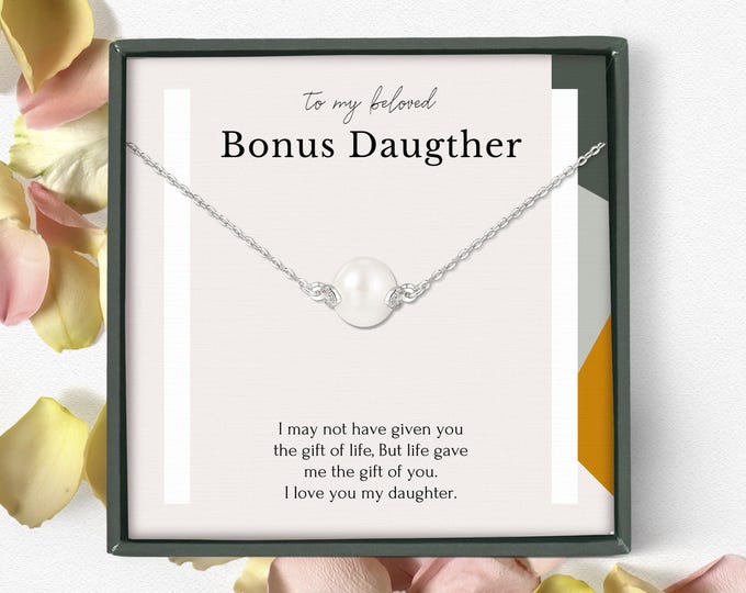 Bonus daughter necklace gift | Step daughter gift | Daughter in law gift from mother in law | Stepdaughter necklace | Bonus daughter gift
