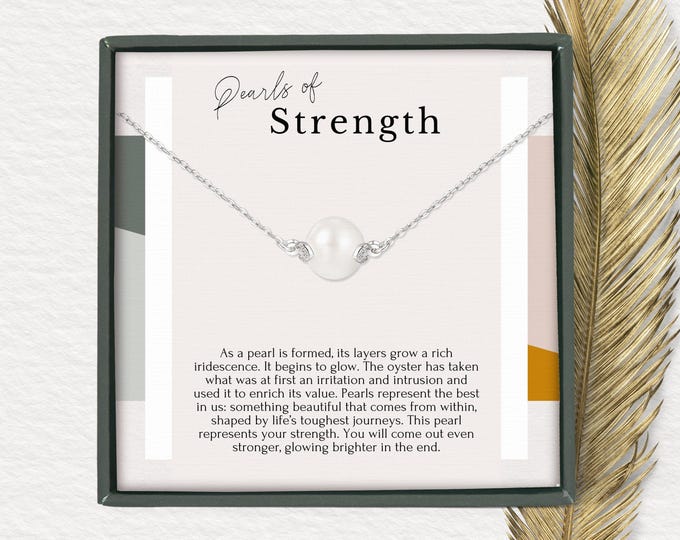 AA recovery gifts | Sobriety necklace for women | Alcoholics anonymous gifts | Sobriety gift | Strength necklace | Encouragement jewelry
