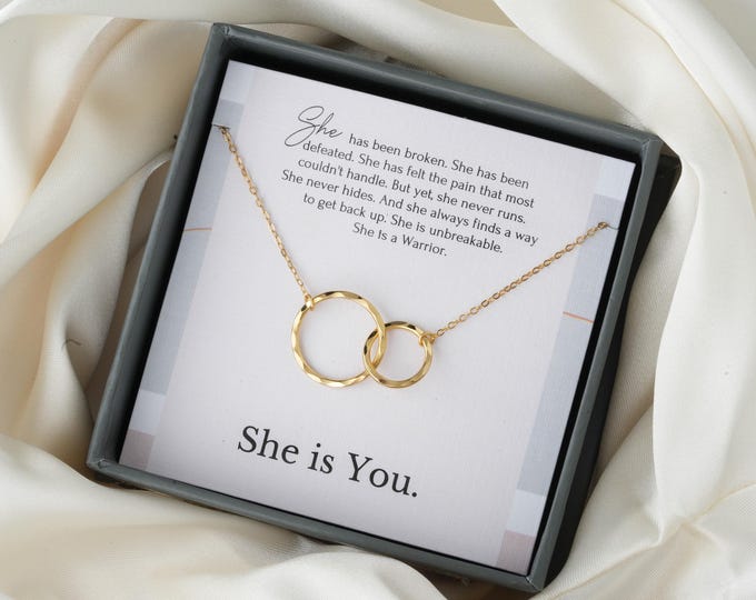 Cancer Survivor Gift Necklace | Strength Jewelry Necklaces | Breast Cancer Jewelry |  Inspirational gifts for cancer patients |Sympathy gift