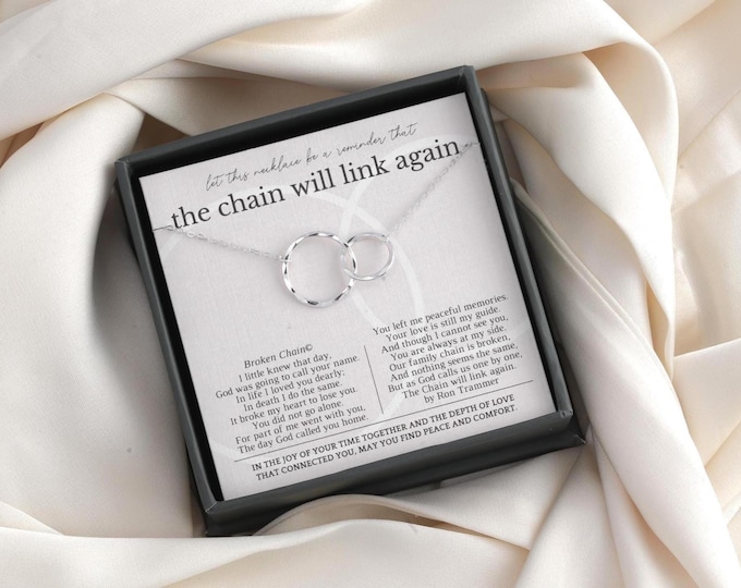 Sympathy gift for loss of a loved one | mourning jewelry | thinking of you gift | memorial necklace