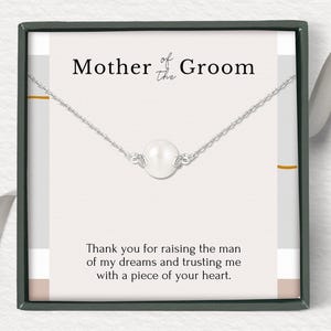 Mother of the Groom gift from bride, thank you for raising the man of my dreams, Mother in Law Wedding gift from bride, rehearsal dinner