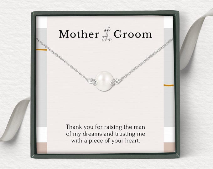 Mother of the Groom gift from bride, thank you for raising the man of my dreams, Mother in Law Wedding gift from bride, rehearsal dinner