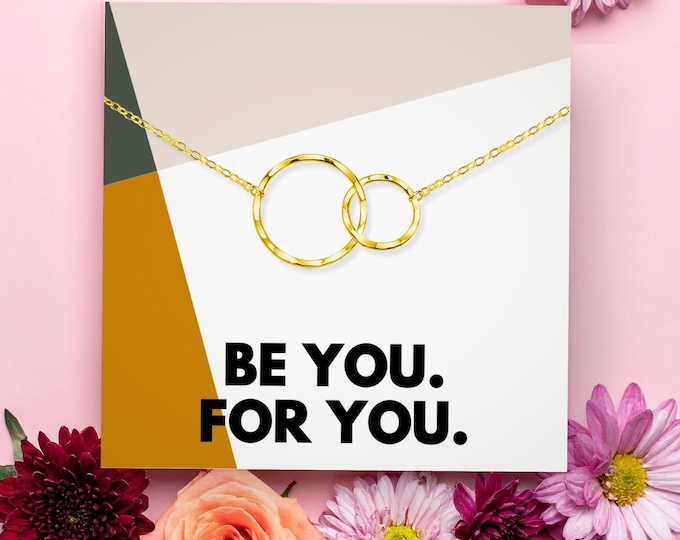 Positive Affirmation Necklace for Women | Self Care Gift For Her | Self Worth Self Esteem Self Love Boost | Birthday Present or Just Because