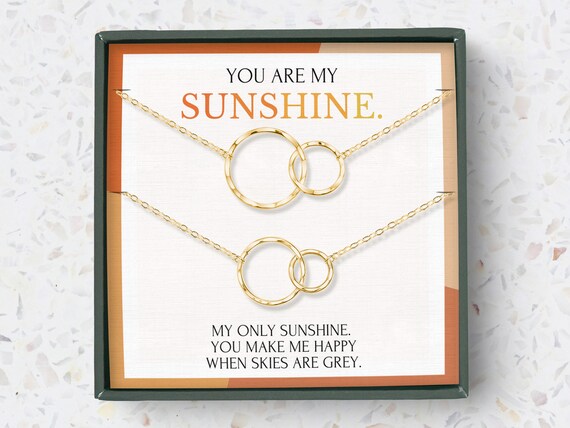 Sunshine Mother Daughter Necklace 2024 www.alhudapk