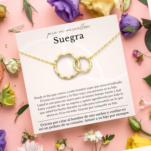 suegra wedding gift from bride collar de suegra regalo de boda de la novia español • mother of the groom gift from bride Spanish español
