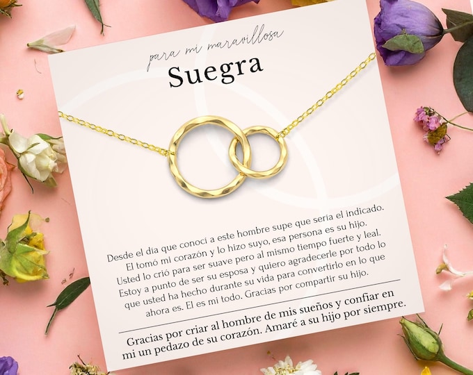 suegra wedding gift from bride collar de suegra regalo de boda de la novia español • mother of the groom gift from bride Spanish español