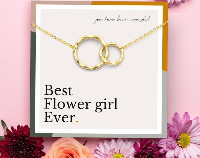 Flower Girl Gift | Flower Girl Necklace | Wedding Gift | Thank You Gift | Flower Girl Proposal | Bridal Party Gifts | Gifts for Girls