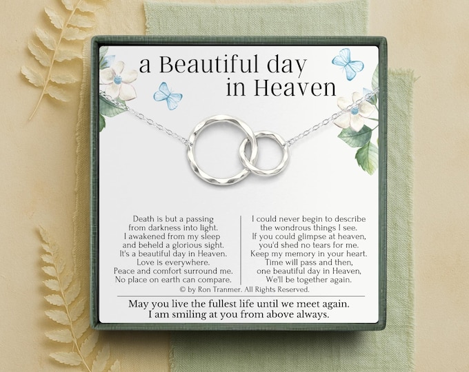 Memory gifts for loss of loved one | Sympathy gift loss of father | Memorial gift for loss of mother | Bereavement jewelry for woman