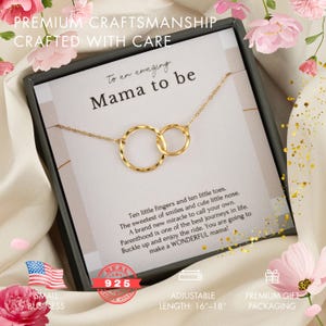 First Time Mom Gift, New Mom Gift Jewelry, Gift for New Mom Necklace, New mommy Gift for first Mother's day, Pregnancy jewelry necklace image 4