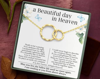 Remembrance necklace | Sympathy gift loss of father | Memorial jewelry for women | Bereavement gift loss of mother | Grief necklace
