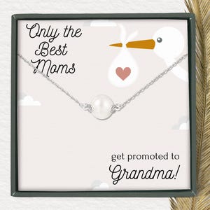 New Grandma Gift, Promoted to Grandma, pregnancy reveal Gift for New Grandmother Gift for New Grandma Gifts, First Time Grandma necklace