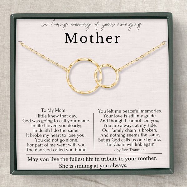 Sympathy gift loss of Mother | Memorial necklace | Loss of mother gift | Gift for women | Mother memorial gift | Bereavement gift