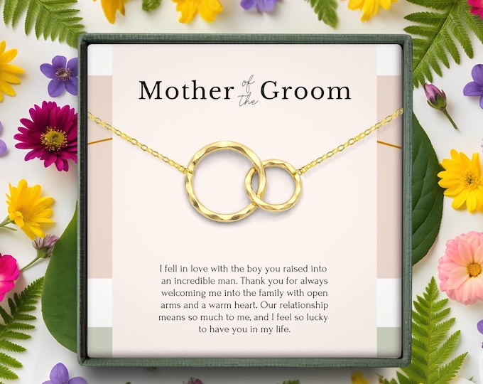 Mother of the Groom gift, Mother in Law Gift from Bride, Sterling Silver,  necklace