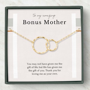 Bonus mom Gift, Bonus mom necklace, Step Mom Wedding Gift,