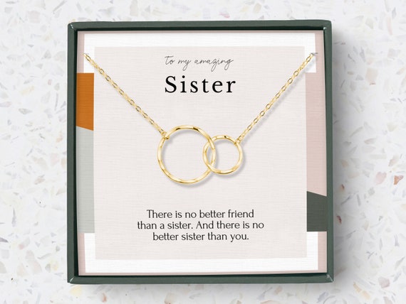 open haard Kinderdag Uitgebreid Zuster verjaardag sieraden cadeau Ketting cadeau voor zus op - Etsy  Nederland