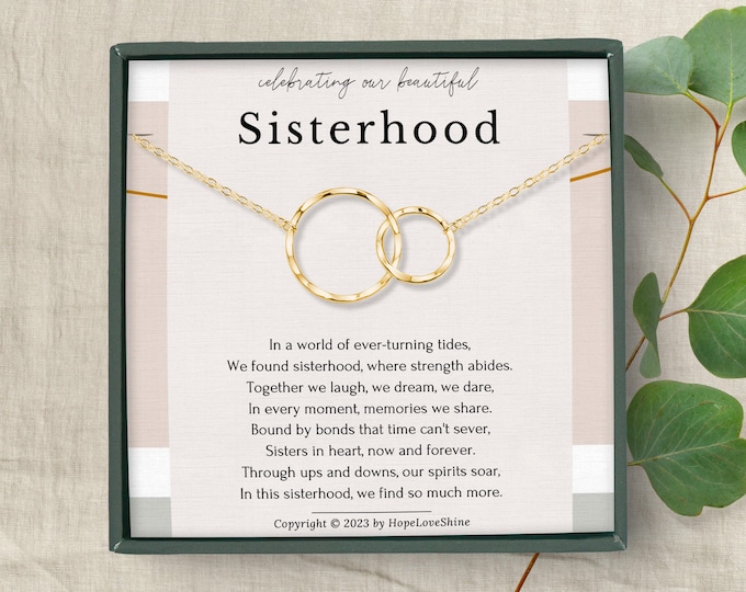 Best Friend Necklaces, Sister Necklace for Sister Gift Ideas Sister Birthday Gift, Sisterhood Gift, Big Sister Gift, Sister Jewelry