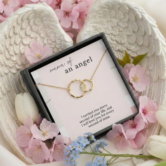 Miscarriage Gift Necklace, Baby Loss Gift, stillborn necklace, Pregnancy Loss, Bereavement Gift, Mama of an angel jewelry, Sterling Silver