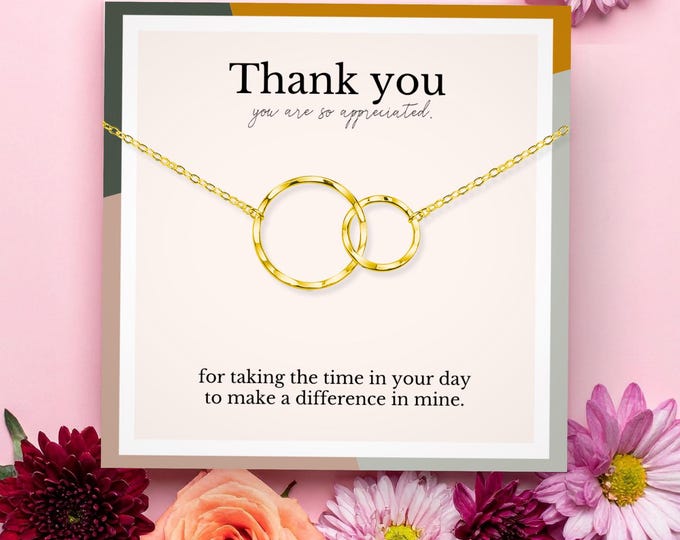 Thank you gifts for women | Appreciation gifts for her | Thank you gifts for coworkers | Gift for her necklace | Thank you jewelry