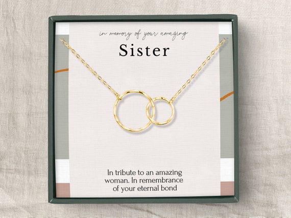 Bereavement jewelry on sale for sister