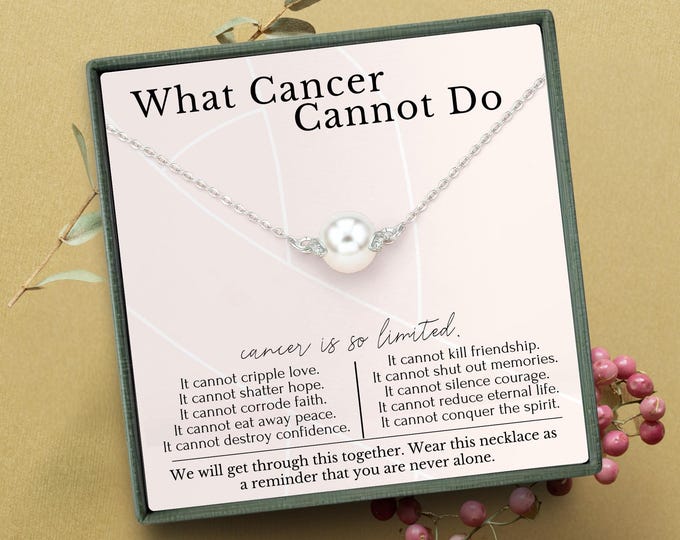 Cancer gifts for women, Cancer Gift, Cancer Necklace, Cancer Awareness, Cancer Jewelry, Cancer Support, Cancer Fighter, Necklace Jewelry