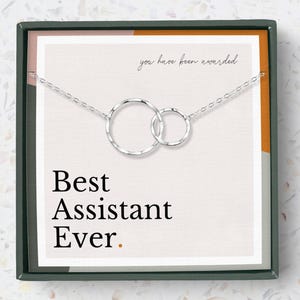 Best Assistant Ever, sierlijke eternity-ketting zilver