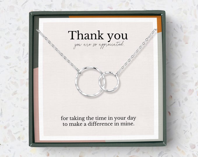Thank you gifts for women | Appreciation gifts for her | Thank you gifts for coworkers | Gift for her necklace | Thank you jewelry