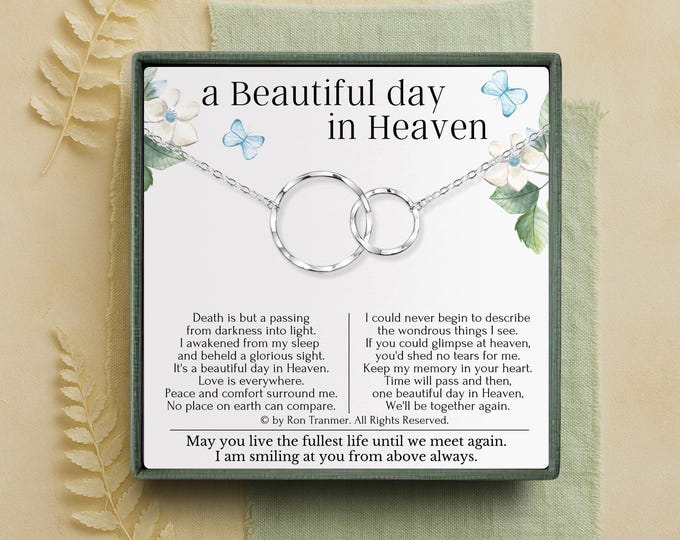Memory gifts for loss of loved one | Sympathy gift loss of father | Memorial gift for loss of mother | Bereavement jewelry for woman
