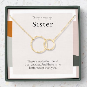 Sister birthday gift | Sister necklace for 2 | Sister gift from sister | Gift for sister on her wedding day | Sister jewelry gift
