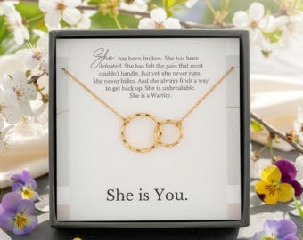 Personalisierte Halskette für Frauen Krieger Schmuck Halsketten | Brustkrebs Schmuck |  Inspirierende Geschenke für Krebs-Patientinnen