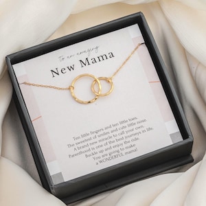 New Mom Gift box, New mom necklace Gifts Jewelry, Gift for New Mum Necklace, First Mother&#39;s day gift, Pregnancy jewelry necklace