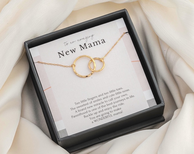 New Mom Gift box, New mom necklace Gifts Jewelry, Gift for New Mum Necklace, First Mother's day gift, Pregnancy jewelry necklace