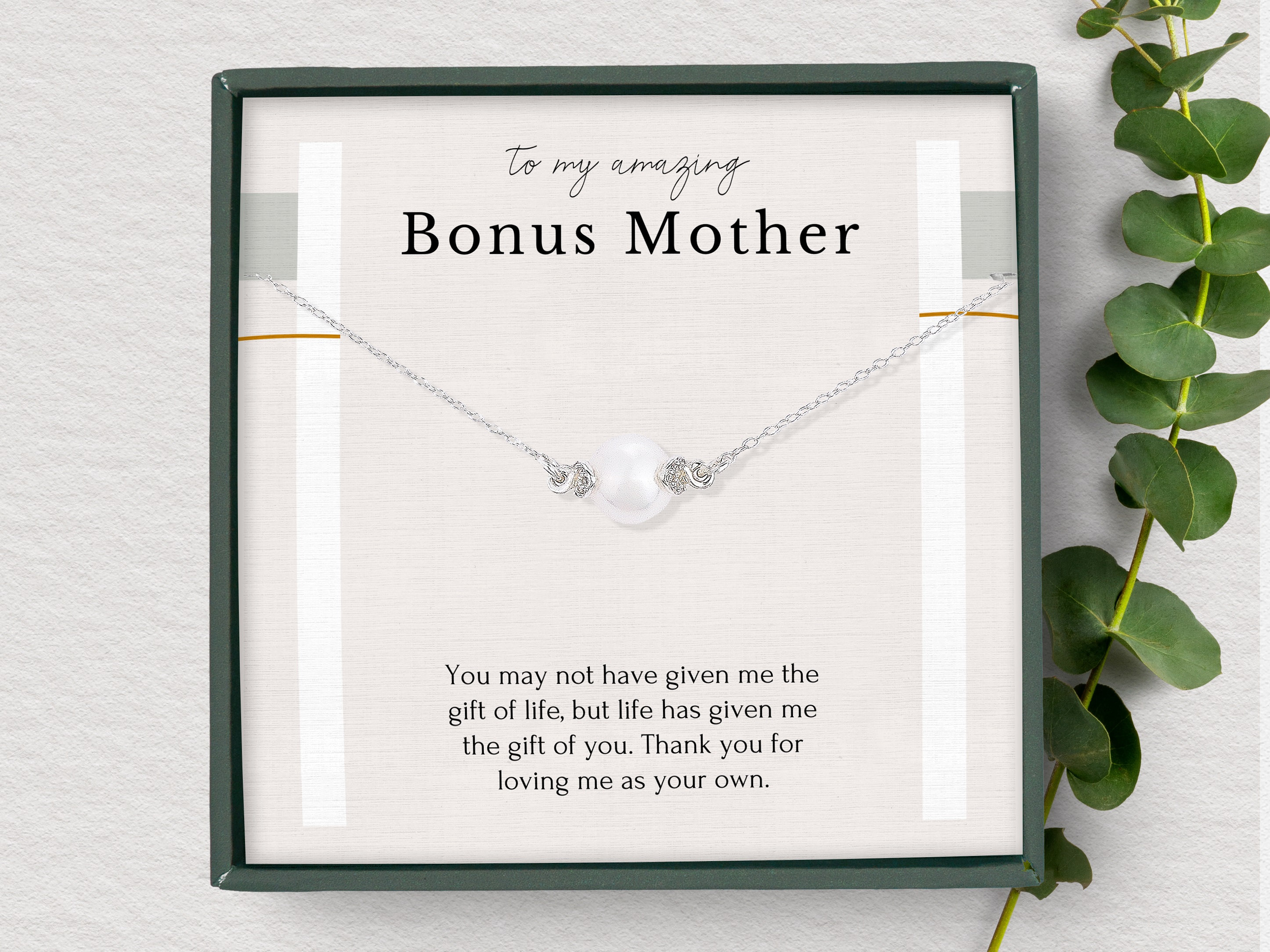  Diosky Bonus Mom Gifts, Bonus Mom Necklace - Step Mom