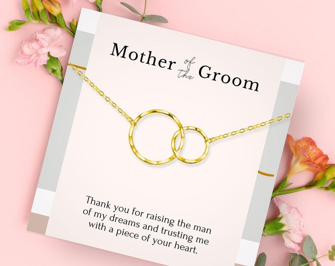 Mother of the groom gift from bride | To my mother in law necklace message | Mother of the groom necklace | Mother in law wedding gift