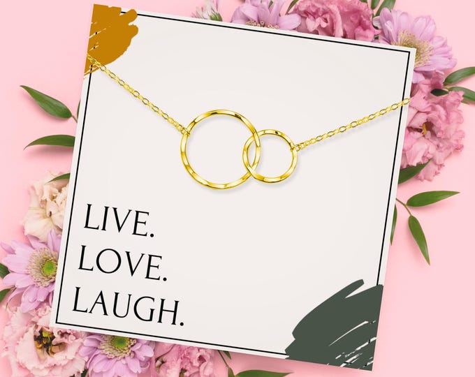 Affirmation Necklace Gifts | Live Love Laugh Necklaces | Positive Affirmation Jewelry for Woman | Motivational Affirmations Gift Ideas