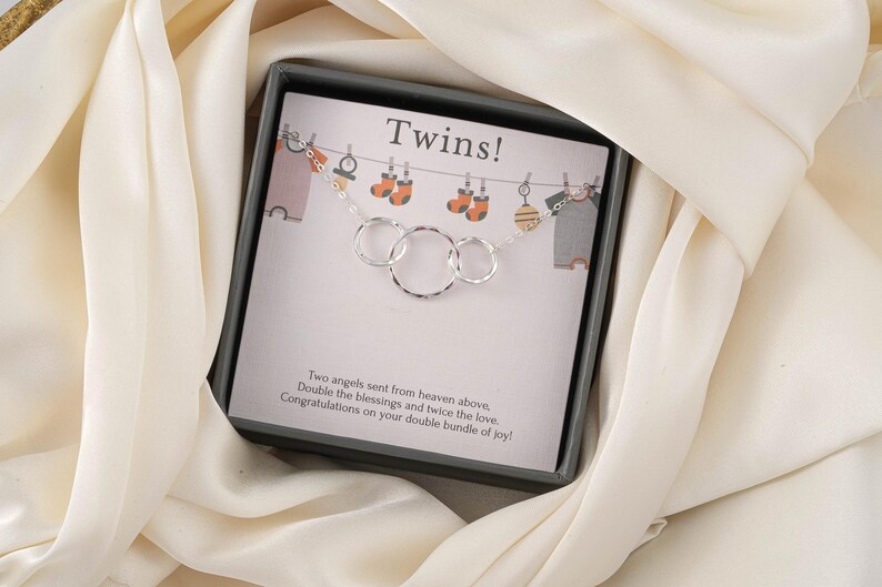 New mom gift jewelry, Mom of twins necklace, Gift for New Mom Necklace, New mommy Gift for first Mother's day, Pregnancy jewelry, Twins mom Sterling Silver