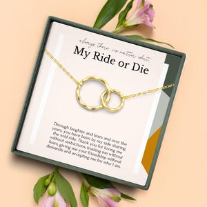 Beste Freundin Geschenk, beste Freundin Geschenk, beste Freundin Halskette, beste Freundin Halskette, beste Freundin Geschenk, unbiologisches Schwester Geschenk - Gold oder Sterling Silber