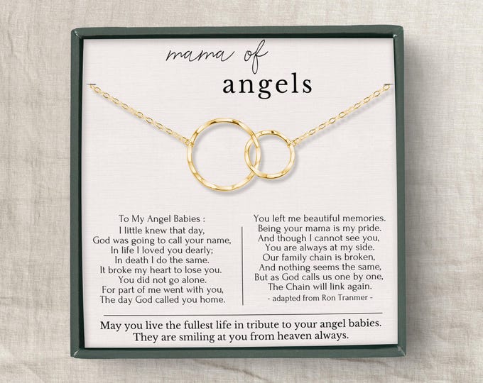 Twin miscarriage necklace | Loss of twins gift | Baby loss gift | Pregnancy loss necklace | Loss of baby gift | Miscarriage jewelry