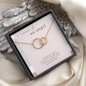 Miscarriage Gift Necklace, Baby Loss Gift, stillborn necklace, Pregnancy Loss, Bereavement Gift, Mama of an angel jewelry, Sterling Silver