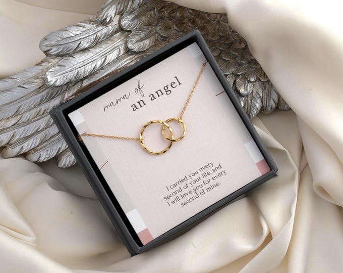 Miscarriage Gift Necklace, Baby Loss Gift, stillborn necklace, Pregnancy Loss, Bereavement Gift, Mama of an angel jewelry, Sterling Silver