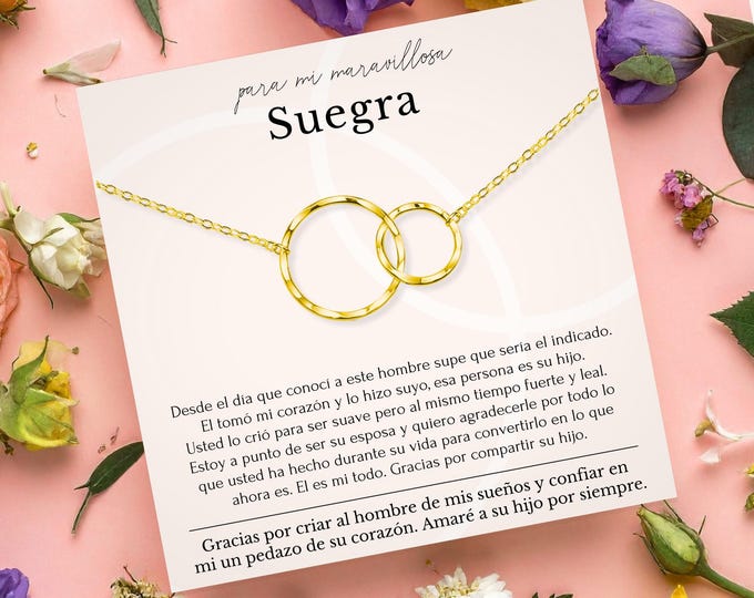 suegra wedding gift from bride collar de suegra regalo de boda de la novia español • mother of the groom gift from bride Spanish español