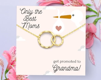 New Grandma Gift, Promoted to Grandma, pregnancy reveal Gift for New Grandmother Gift for New Grandma Gifts, First Time Grandma necklace