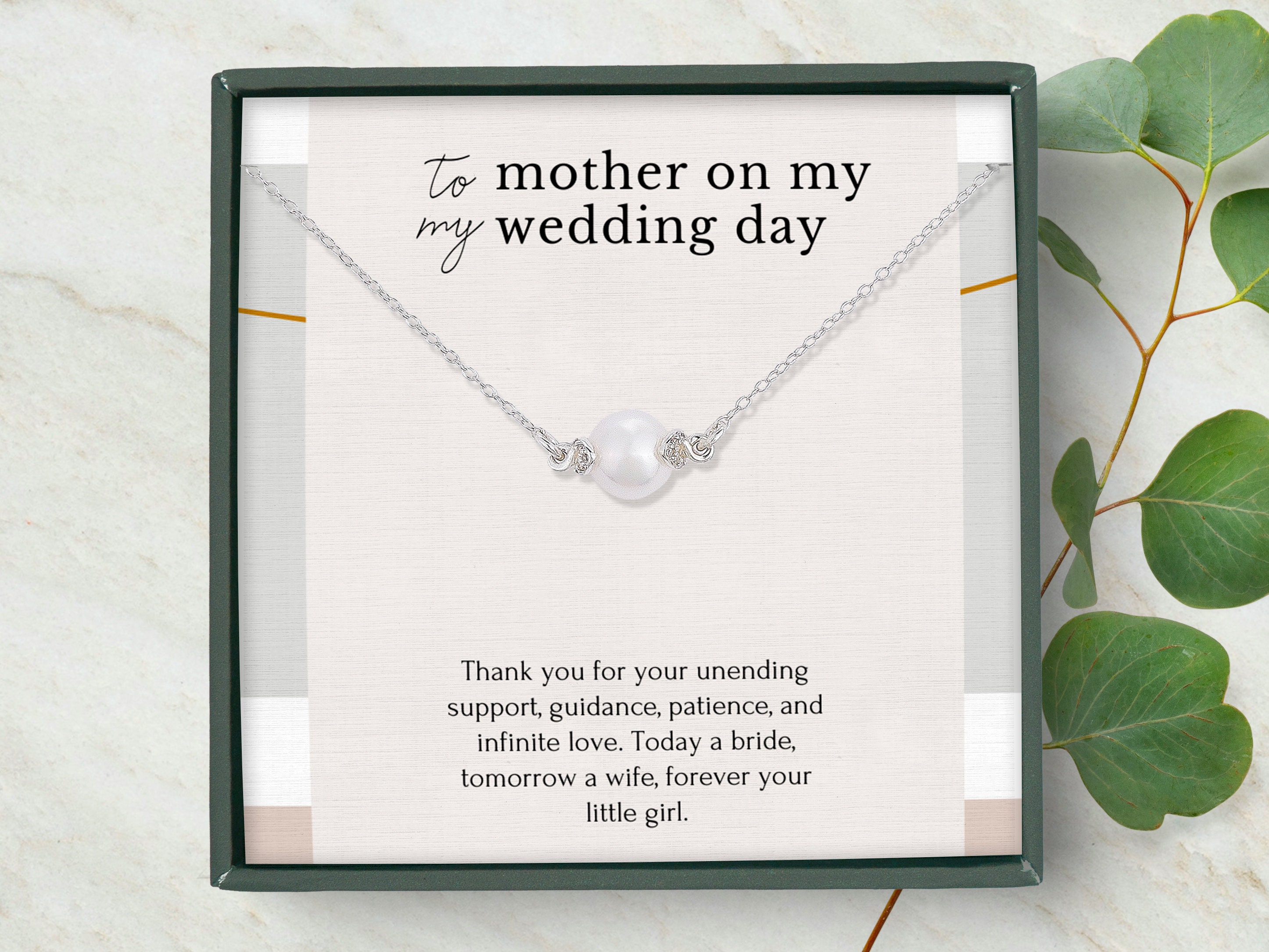 Gift for Mom on Wedding Day Today a Bride Tomorrow a Wife Etsy