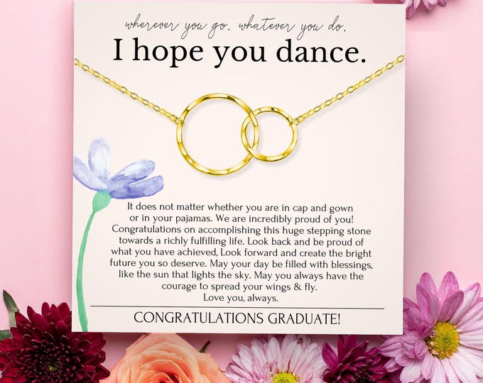 Graduation necklace for her | Graduation gift for her | College graduation gift | Graduation gift for daughter | High school graduation gift