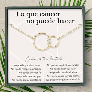 Presente de câncer para mulheres, colar de câncer, consciência sobre o câncer, alegria sobre o câncer, apoio ao câncer