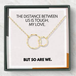 Cadeau pour petite amie interurbaine | Tu me manques collier pour elle | Collier interurbain pour petite amie
