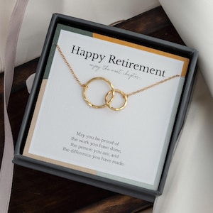 Retirement gifts for women | Coworker leaving gift | Retirement necklace | Jewelry for retirement | Gifts for coworkers | Leaving job gift