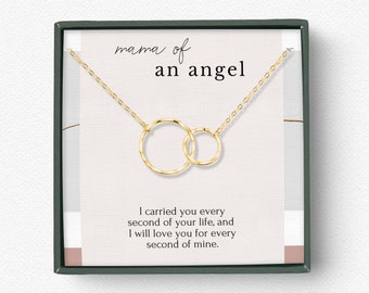 Miscarriage Gift Necklace, stillborn necklace, Pregnancy Loss, Bereavement Gift, Mama of an angel necklace, Sterling Silver