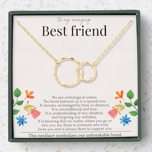 Cadeau d'adieu pour meilleur ami | Cadeaux d'adieu pour un ami | Cadeau de déménagement | Cadeau d'amitié interurbain | Collier avec carte à message